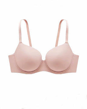 Damen Glatter Spurloser Bügel BH Verstellbarer Dünner Anti-Durchhang Minimizer Bralette