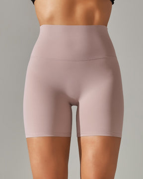 Enge Stretch Yoga Shorts mit Hoher Taille