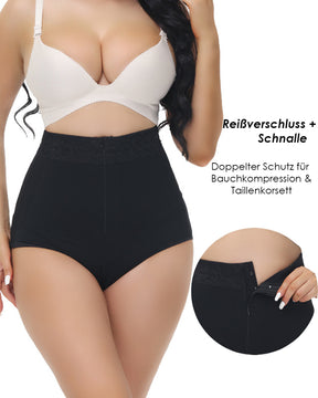 Damen Shapewear Slip Doppelter Kontrolle Korsett Po-Lifter Formendes Unterwäsche