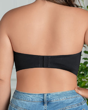 Mesh Durchsichtige Trägerloser BHs Voller Abdeckung Bandeau Bralette