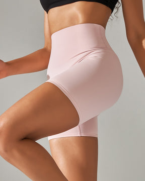 Enge Stretch Yoga Shorts mit Hoher Taille