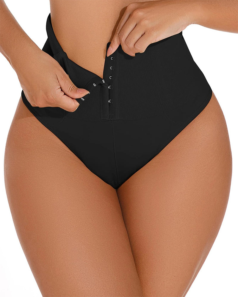 Hoher Taille Nahtlose Einreihige Shaping Tanga Bauchweg Shapewear Höschen