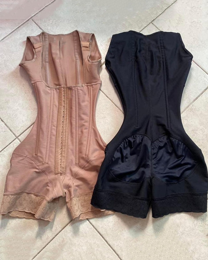 Shapshe® Damen Hochkompressions Offene Büste Nach-Operation Knochen Taillenformer Shapewear