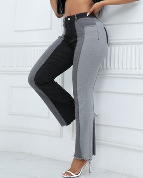 Stretch Jeans mit Kontrast Waschung