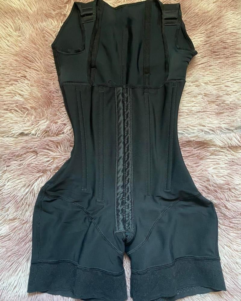 Shapshe® Damen Hochkompressions Offene Büste Nach-Operation Knochen Taillenformer Shapewear