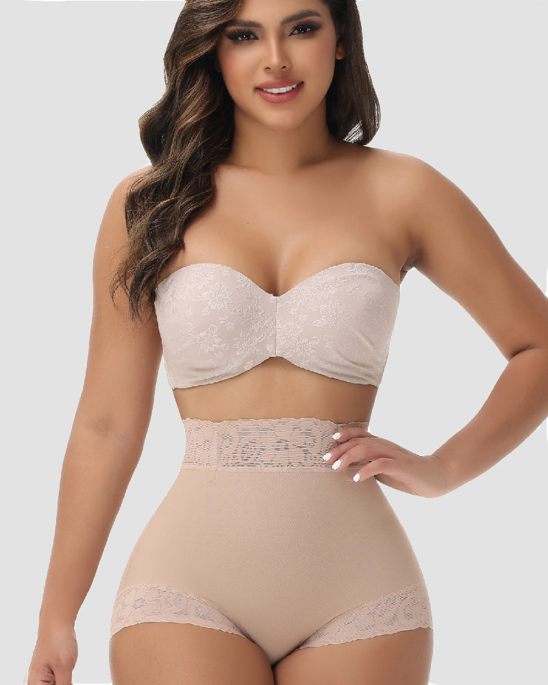 Nahtloser Mittlerer Taille Miederhosen Po-Lift Shapewear Unterwäsche