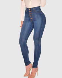 Po-Lifting-Skinny-Jeans mit Hoher Taille für Damen