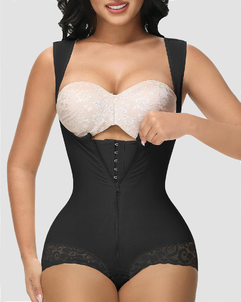 Fajas Colombianas Doppelter Bauchweg Post-Operation Rückenstütze Shapewear Bodys