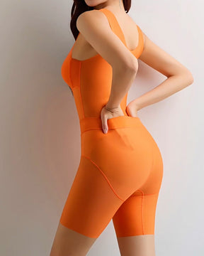 Damen Nahtloses Einteiler Leichte Körperformer Ärmellose Shapewear Mit Integriertem BH