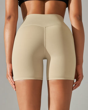 Enge Stretch Yoga Shorts mit Hoher Taille