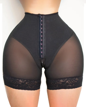 Damen Nahtlose Kompressions Fajas Shorts Bauchweg Miederhosen