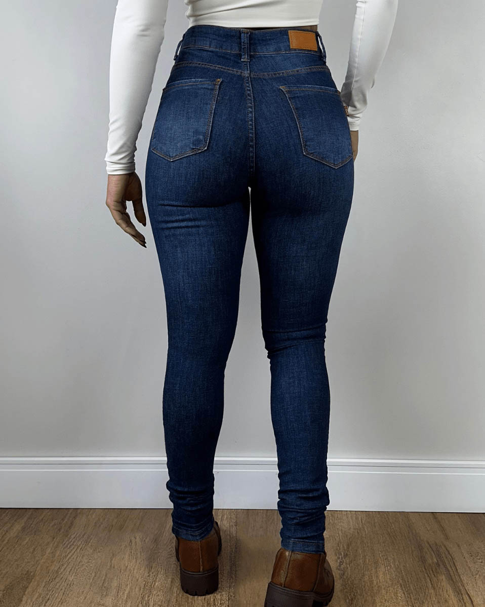 Jeans mit Hoher Taille und Bauchkontrolle Kolumbianische Jeans