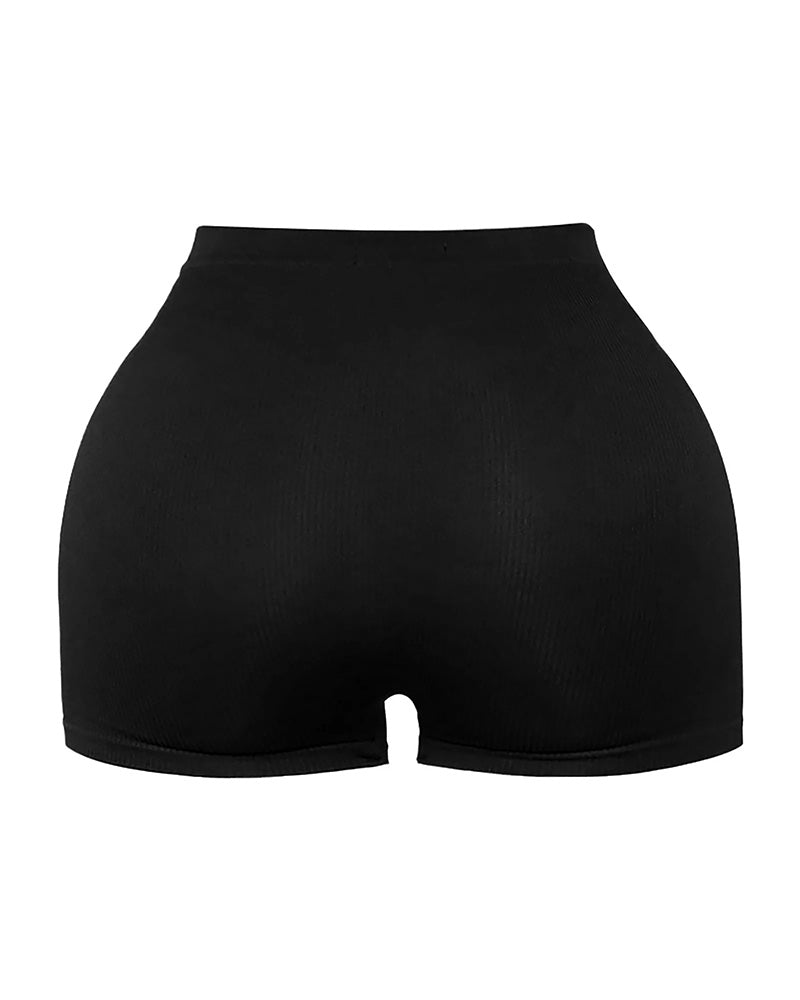 Damen Sommer Elastische Hohe Taille Yoga Shorts Weiche Enge Fitness Leggings Shorts