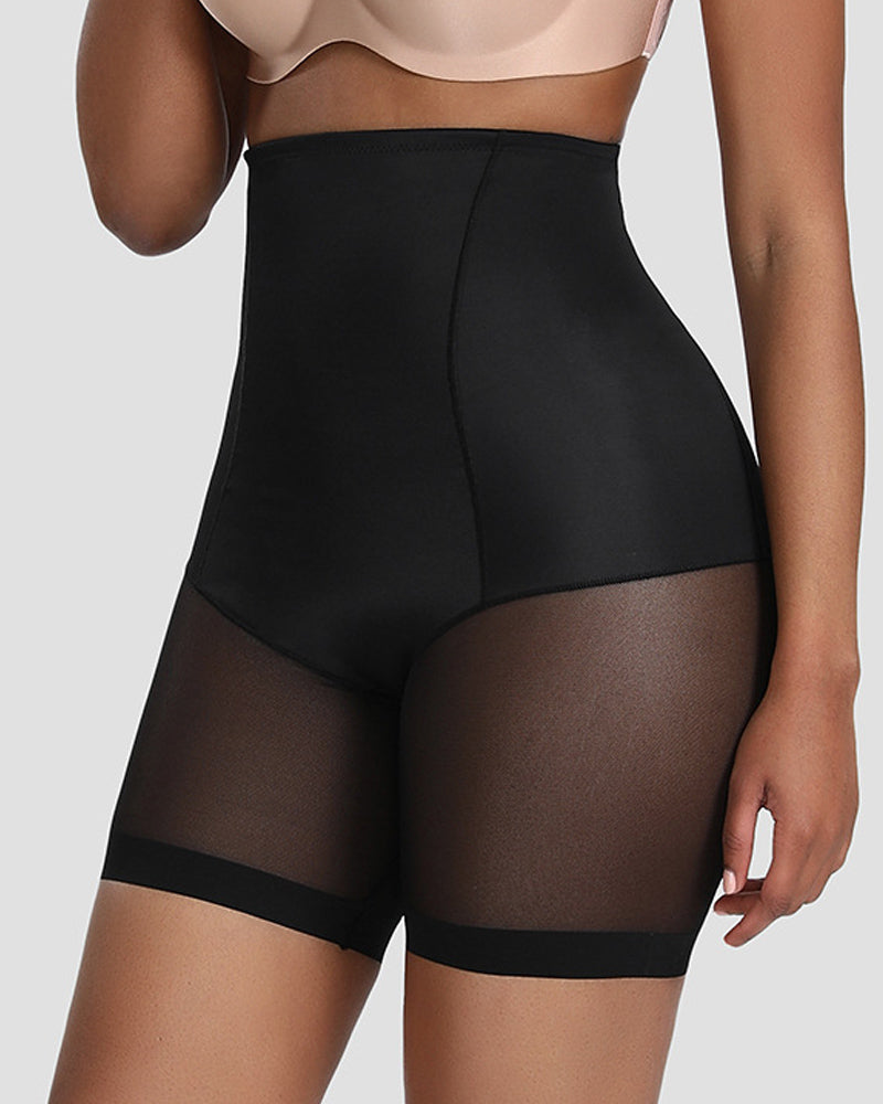 Nahtlose Mesh Atmungsaktive Bauchweg Po-Lift Korsett Formende Shorts