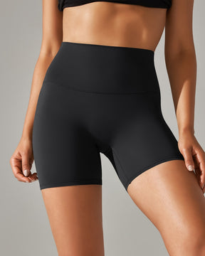 Enge Stretch Yoga Shorts mit Hoher Taille