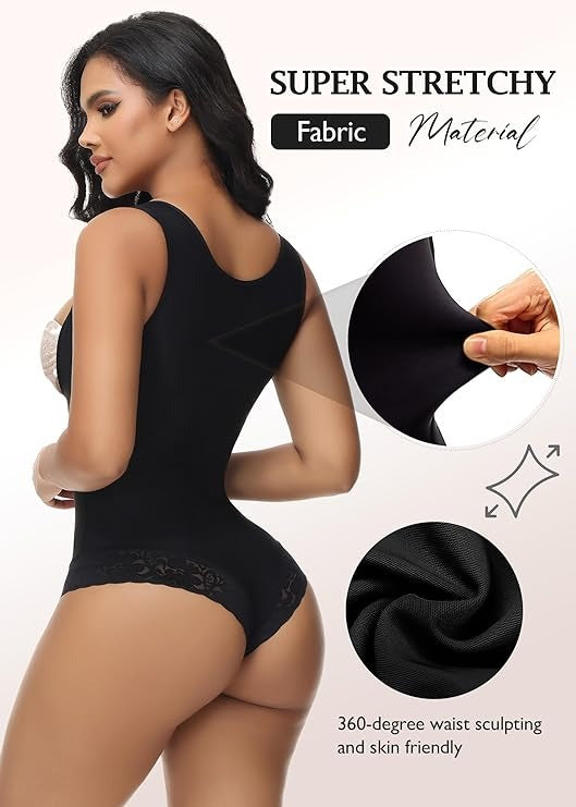 Body Shaper Schlankheits-Bauchkontrolle Fajas offene Brust-Shapewear