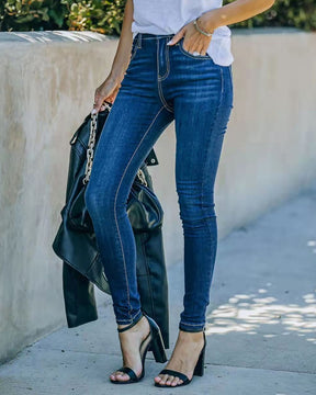 Vielseitige Stretch-Skinny-Jeans mit Hoher Taille für Damen