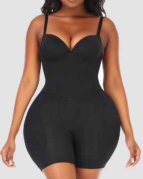 Damen Po-Lifter Sanduhr Rückenfreier Push-Up Shapewear Mit Abnehmbaren Schwammkissen