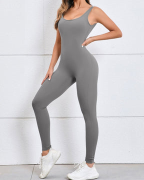 Schnell Trocknender Enger Einteiliger Yoga Jumpsuit für Damen