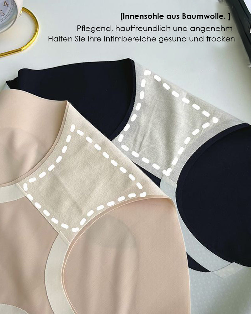 Damen Nahtlose Hoher Taille Bauchweg Slips Nicht-Rolling Shapewear Unterwäsche