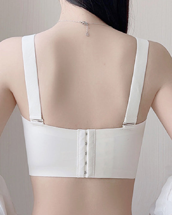 Damen Trägerloser Bandeau Minimizer Dessous Rutschfest Dünne Bügellos BH