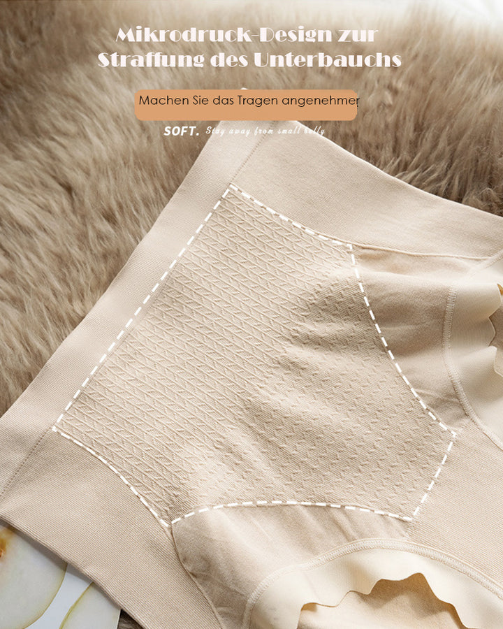 Damen hoher Taille Antibakteriell im Schritt Slips Stretch Vollständiger Abdeckung Unterwäsche