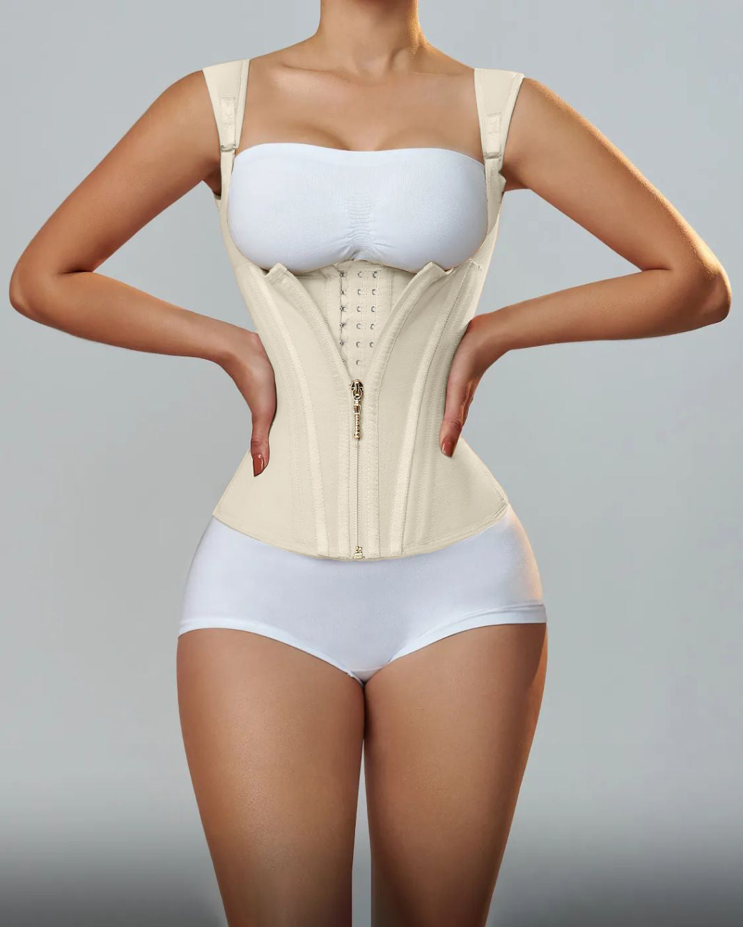 Shapshe® Taillentrainer für Damen Body Shaper Korsett Weste Tanktop mit Stahlknochen