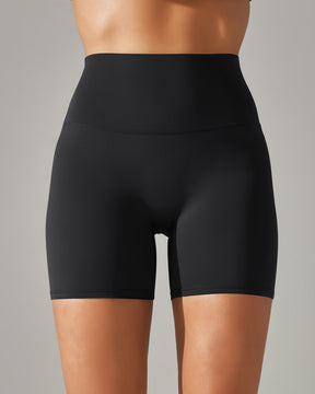 Enge Stretch Yoga Shorts mit Hoher Taille