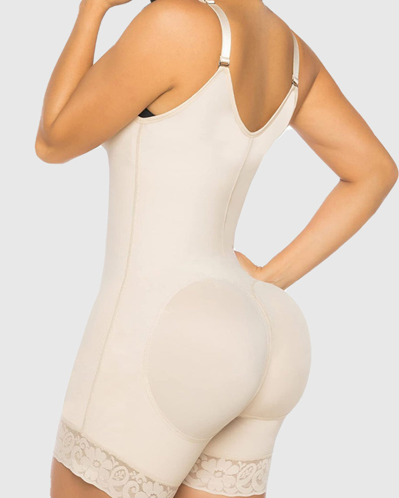 Schlanke Fajas mit Verstellbaren Trägern Bauchkontrolle Po-Lifter Shapewear