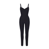 Shapshe® Bodycon Stretch Leopardenmuster Overall Modischer Ärmellos Push Up Jumpsuit