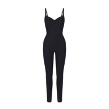 Shapshe® Bodycon Stretch Leopardenmuster Overall Modischer Ärmellos Push Up Jumpsuit