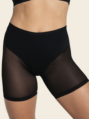 Nahtlose Unsichtbar Transparent Shaper Shorts Tanga Anti-Reibung Mesh Shapewear Shorts