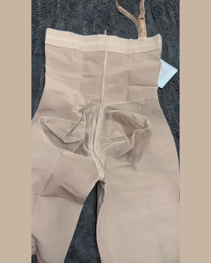 Shapshe® Schlankmachende Shorts mit Oberschenkel und hoher Taille, Body Shaper mit Reißverschluss