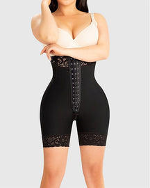 Damen-Shorts mit Hoher Taille Faja Po-Lifting Spitze Figurformend