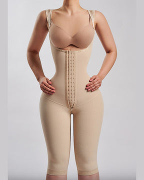 Offene Brust knielang feste Postpartum Bauchstraffung Ganzkörper Shapewear