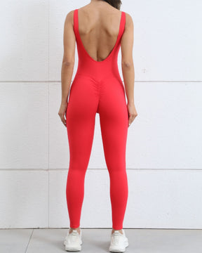 Schnell Trocknender Enger Einteiliger Yoga Jumpsuit für Damen