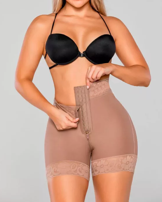 Damen Colombianas Unsichtbare Sanduhr BBL Bauchkontroll Shapewear Shorts