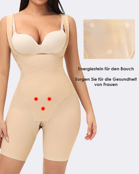 Damen Nahtlose Doppelte Bauchweg Elastische Fajas Offene Brust Postpartale Shapewear Body