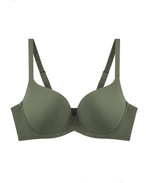 Damen Glatter Spurloser Bügel BH Verstellbarer Dünner Anti-Durchhang Minimizer Bralette