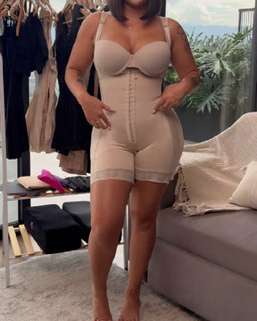 Damen Stage 2 Faja Kolumbianisch BBL Nach Operationen Offene Brust Bauchweg Shapewear (Vorverkauf)