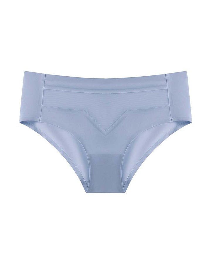 Damen Mittlerer Taille Eisseide Unsichtbar Slip Atmungsaktiv Netz Unterwäsche