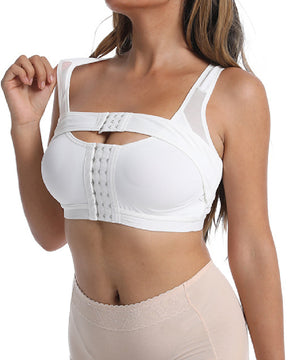 Damen Frontverschluss Postoperative Kompression Shapewear BH Mit Bruststützgürtel