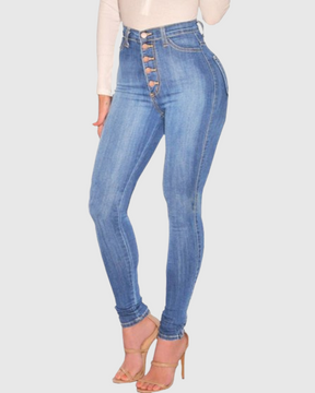 Po-Lifting-Skinny-Jeans mit Hoher Taille für Damen