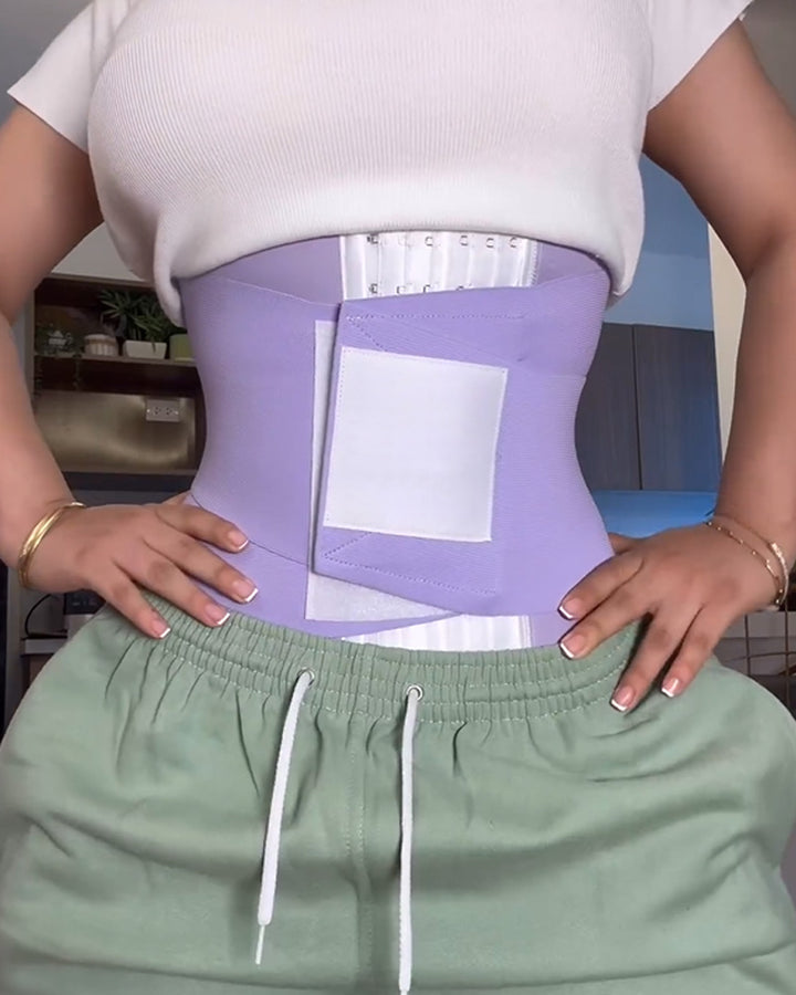 Shapshe® Damen Doppelkompressions Bauchwickel Schweiß Sauna Taillentrainer Waist Trainer