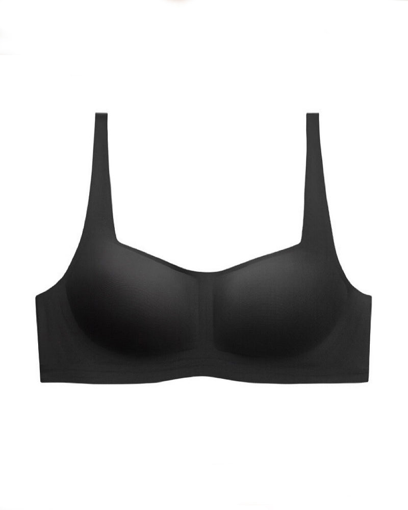 Damen Nahtloses Quadratisches Kragen Jelly Push-up Kabelloser BH