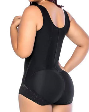 Verbesserte Version 7 Stahlknochen 3-reihiges Knopfkorsett Strumpfhose Bauchformungsgürtel Body Shaper