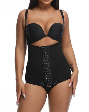 Damen Bauchkontrolle Verstellbare Schnalle Vorne Offen Brust Shapewear