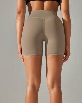 Enge Stretch Yoga Shorts mit Hoher Taille