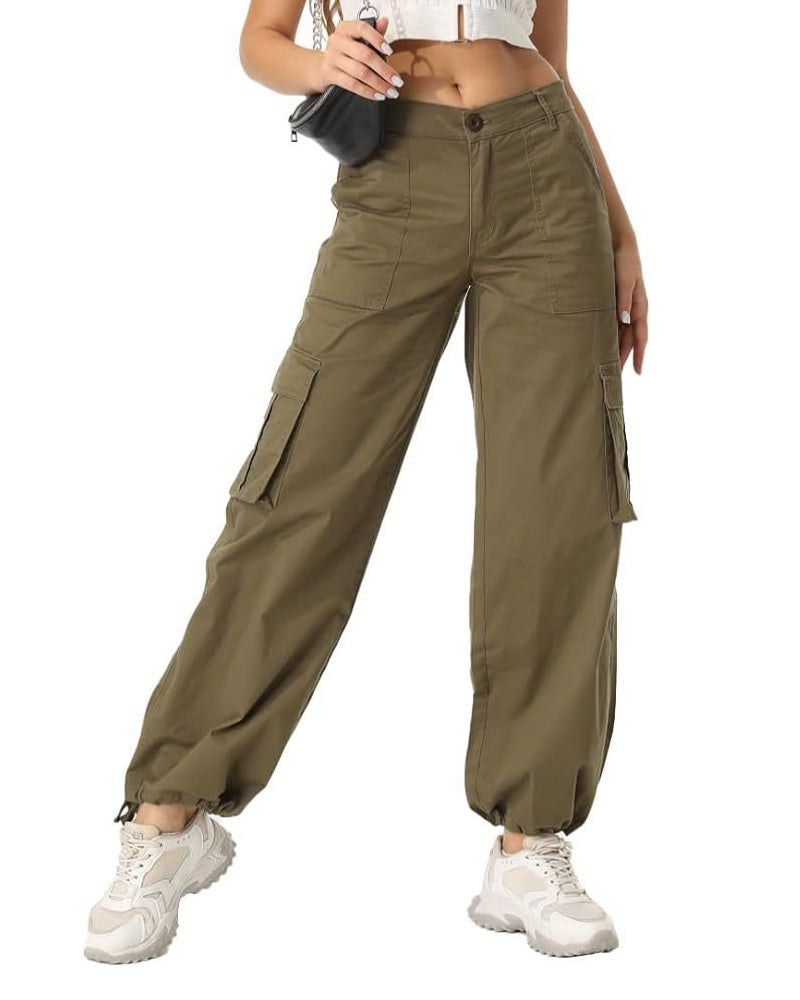 Lockere Lässige Cargohose für Damen mit Weitem Bein und Hoher Taille