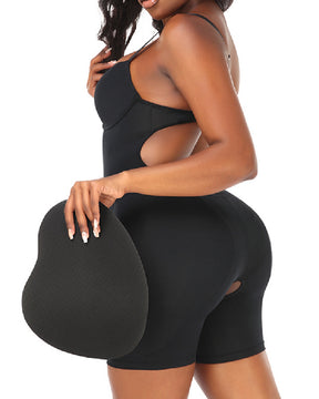 Damen Po-Lifter Sanduhr Rückenfreier Push-Up Shapewear Mit Abnehmbaren Schwammkissen